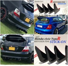 PINNE DIFFUSORE HONDA CIVIC TIPO R EP3/PINNE DIFFUSORE VTEC, STICK-ON FACILE DA MONTARE. 