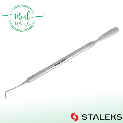 Pediküre-Doppelinstrument Kürette und Pusher abgerundet STALEKS EXPERT PP-20/1