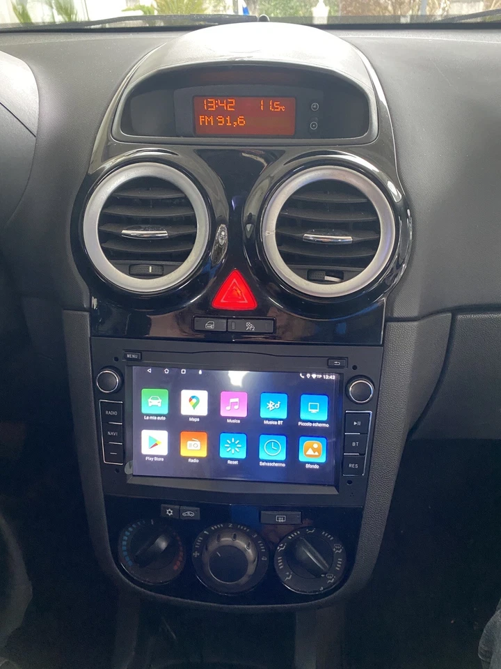 Autoradio GPS Android 13 7" per Opel Corsa C D Astra H Zafira Vectra CarPlay RDS - Immagine 2 di 4