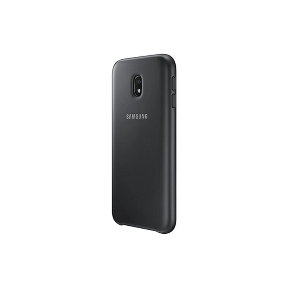 Samsung Custodia Originale Galaxy J3 2017 J330F Dual Layer back Cover Case Nero - Immagine 3 di 4