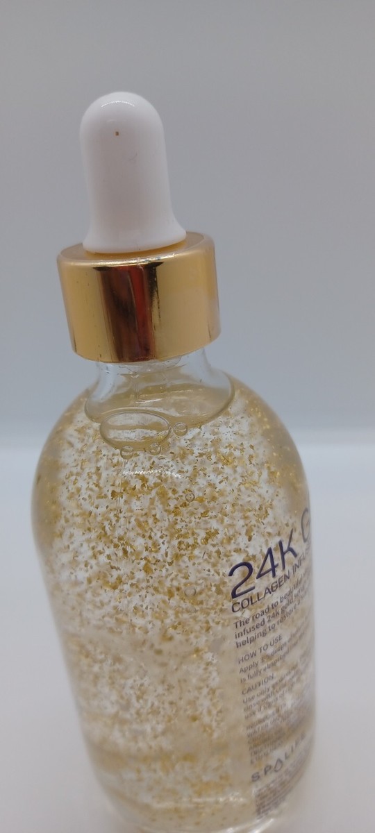 New SpaLife 24K Gold Collagen Infused Anti-Aging Serum 3.7 fl oz
