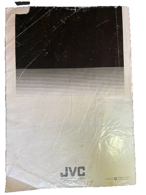JVC VCR Manual HR D55OU VHS VCR Vintage Manual 1990 Complete Video Cassette Reco - Image 3 of 4