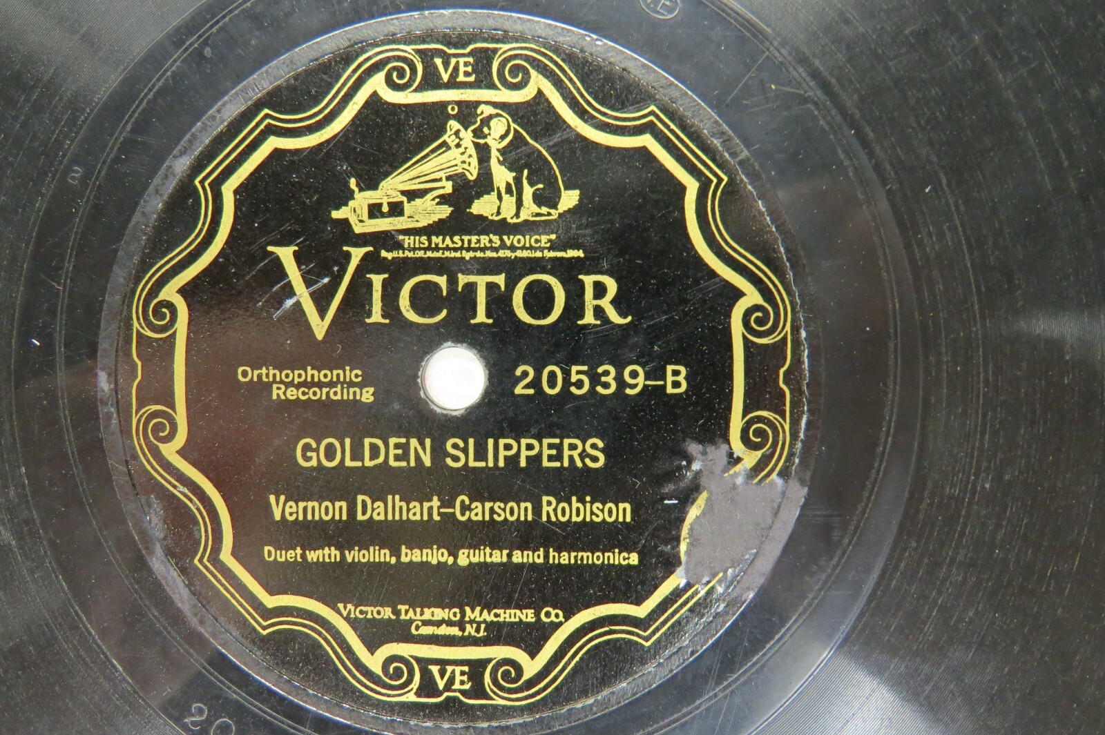 PANTOFOLA D’ORO Vernon Dalhart & Carson Robison VICTOR 20539 Gol Slippers & My Blue