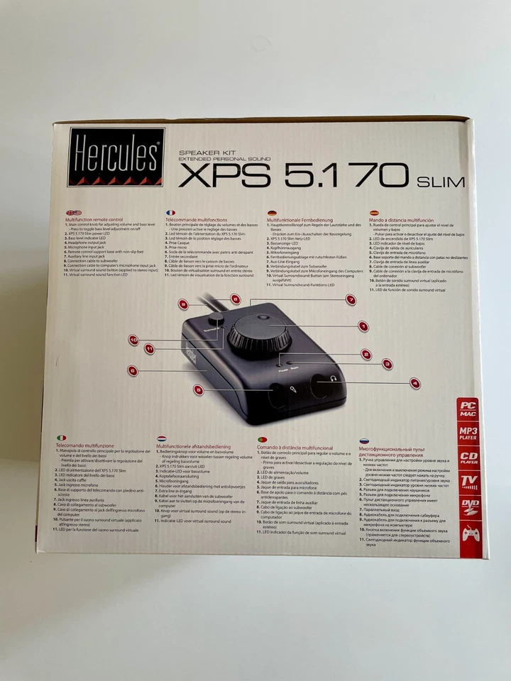 Casse Hercules XPS | 5.1 70 Slim – Sistema audio 5.1 con subwoofer e 5 satelliti - Immagine 3 di 4