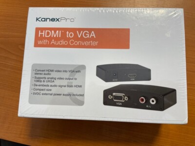 KanexPro HDMI to VGA Converter mit Audio Extractor incl. PSU OVP