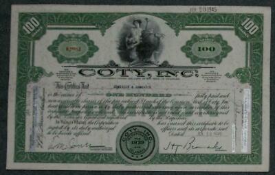 Lot 31 X Coty, Inc. 1930er 100 Shares