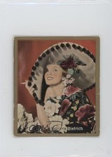 1935 Bunten Filmbilder Tobacco Bulgaria Back Marlene Dietrich #27 1k9l
