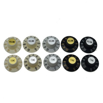 KAISH 4x Metric 18 Splines Guitar Witch Hat Knobs Fits Les Paul Epiphone SG
