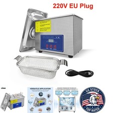 Ultrasonic Cleaner 40KHZ High Frequency for Jewelry, Watches - 220V Plug