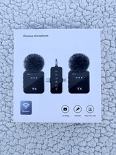 Wireless Lavalier Microphone for iPhone Android Plug Play Noise Reduction