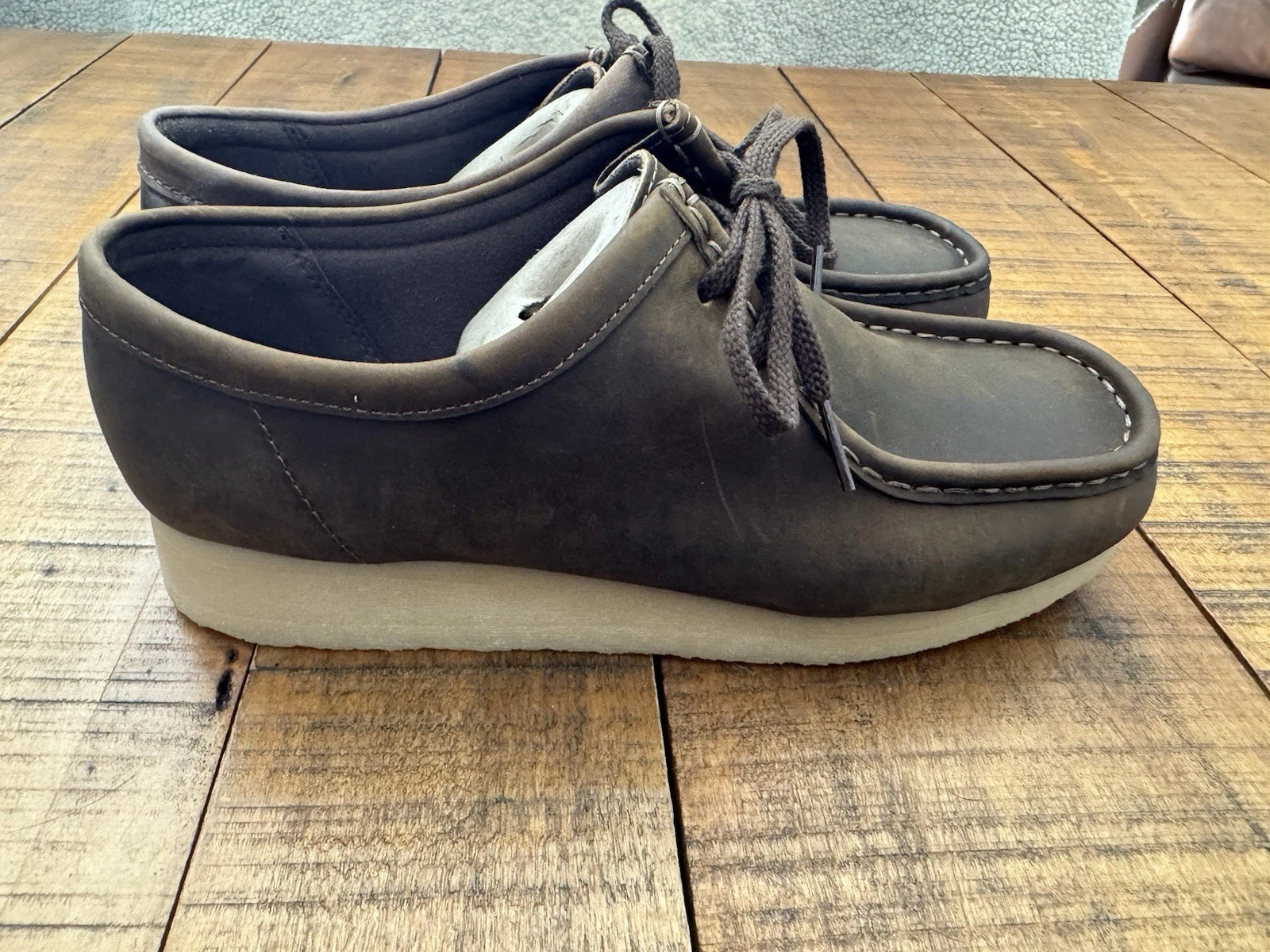 Scarpe Oxford Clarks Padmora Marrone Liscio 8 5 NUOVE