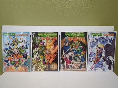 Teenage Mutant Ninja Turtles X Naruto 1-4 NM-/NM Full set 1st Print Hard To Find