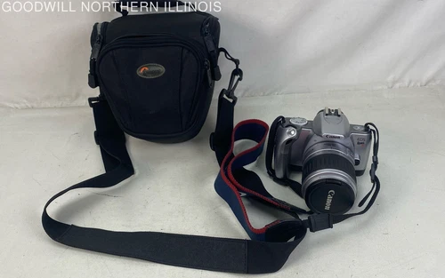 Canon EOS Rebel Ti 35mm Film SLR Camera + 28-90mm 4-5.6 Zoom Lens & Bag