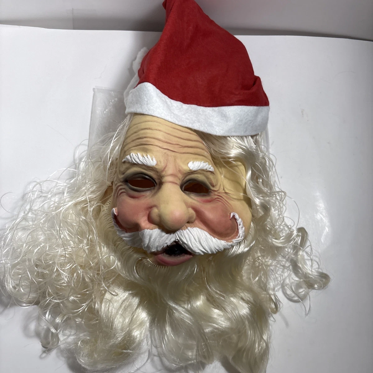 Máscara De Papá Noel De Látex Realista – Ideal Para Navidad, Cosplay Y Fiestas De Disfraces