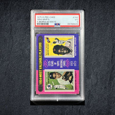 1954 MVPs (Yogi Berra / Willie Mays) MVP 1975 Topps #192 Yankees Giants