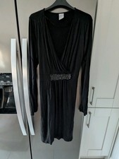 Mamalicious Black Maternity Evening Dress Size XL 14-16
