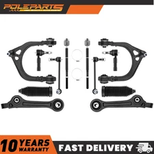 12X Front Upper & Lower Control Arm Tie Rod End For 2011-2019 Dodge Charger RWD