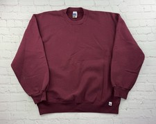 Vintage 90s Russell Athletic Men's Sweatshirt Maroon XL Made In USA