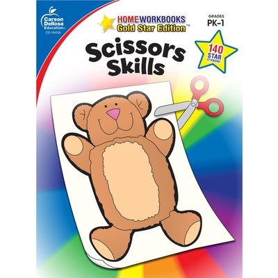 Carson Dellosa Scissor Skills Activity Book for Kids Ages 3-5, Colorful Anim...
