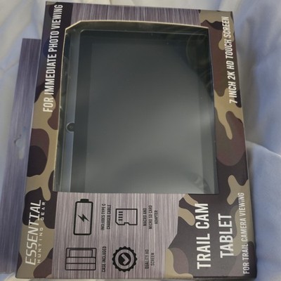 NEW - Essential Hunting Gear 7'' 2K HD Touchscreen Trail Cam Tablet Black