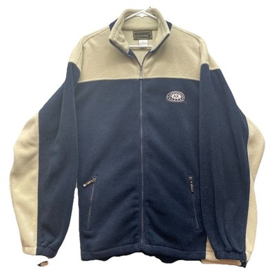 Cheneral Alaska Fleece Pullover Jacket Coat - Blue Beige, Size XL Full Zip