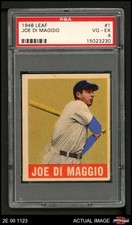 1948 Leaf #1 Joe DiMaggio Yankees HOF PSA 4 - VG/EX