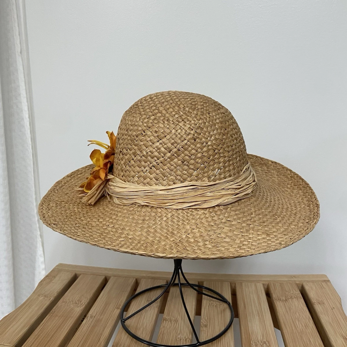 Yellow Straw Hats for Women for sale | eBay
