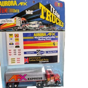 AURORA AFX HO SCALE SLOT CAR LITED RIGS AFX EXPRESS Conventional SEMI & TRAILER
