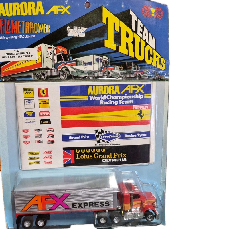 AURORA AFX HO SCALE SLOT CAR LITED RIGS AFX EXPRESS Conventional SEMI & TRAILER