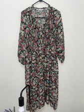 Floral Flowers Size L Maxi Dress Summer Hot Weather Zara RP: $149.99