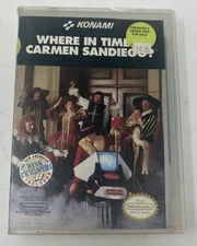 Where in Time Is Carmen Sandiego? Nintendo NES - Game & Partial Box Rental Retro