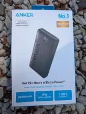 Anker  Power Bank 20000mAh USB-C Portable Charger 2 Port 20k