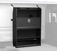 32" W x 46" H x 13" D Lockable Cargo Van Shelving W/hooks For Mid/high Roof