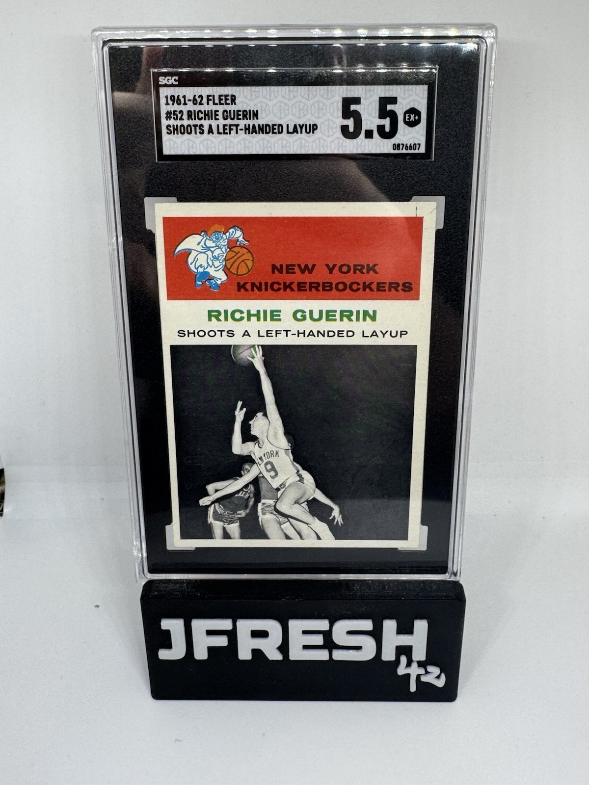 1961 FLEER IN ACTION #52 RICHIE GUERIN ROOKIE RC SGC 5.5 CENTERED