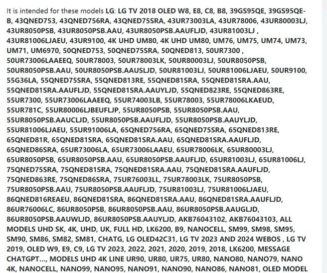 Reemplazo de control remoto universal para Smart TV LG Smart TV - LG Magic Remote - Imagen 4 de 4
