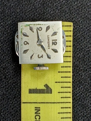 Vintage Longines Original Brass Watch Box & Movement 17 Jewels 4LL Womens - Picture 7 of 14