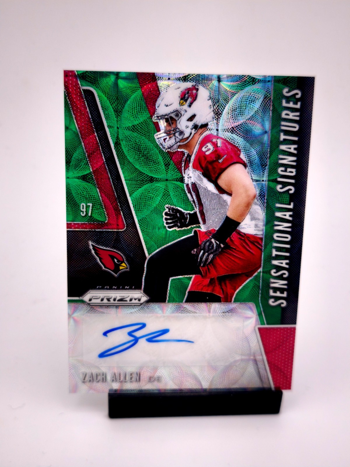 Zach Allen Panini Prizm Sensational Signatures #SEZAA Green Scope
