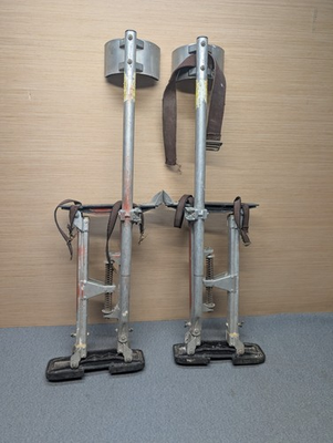 #ad Dura Stilts Adjustable Drywall Stilts Pair Aluminum Painters 18quot; 30quot; Missing... $149.99