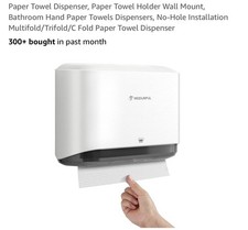 Paper Towel Dispenser Paper Towel Holder Wall Mount Bathroom Hand Paper Towel...