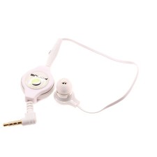 For Galaxy A32 5G - Retractable Mono Earphone Headphone 3.5mm w Mic Headset