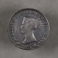 1815 Parma Italy Silver 5 Soldi