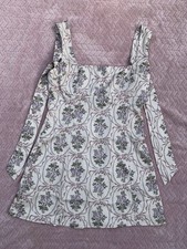 Urban Outfitters Strapped Satin Mini Dress Floral Bows Medium NWT $59 Price Tag