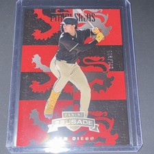 Panini 2025 Crusade Ethan Salas #99 Red Serial Numbered Padres Baseball