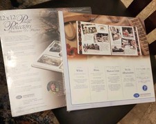 Creative Memories 12x12 White Scrapbook Pages and Protectors OLD STYLE
