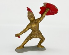 Vintage 1963 Louis Marx  Co Medieval Knights Knight w/ Shield Sword 6'' Figure