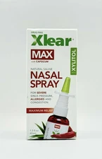 Xlear Max Natural Saline Nasal Spray with Xylitol 1.5 fl oz Spray