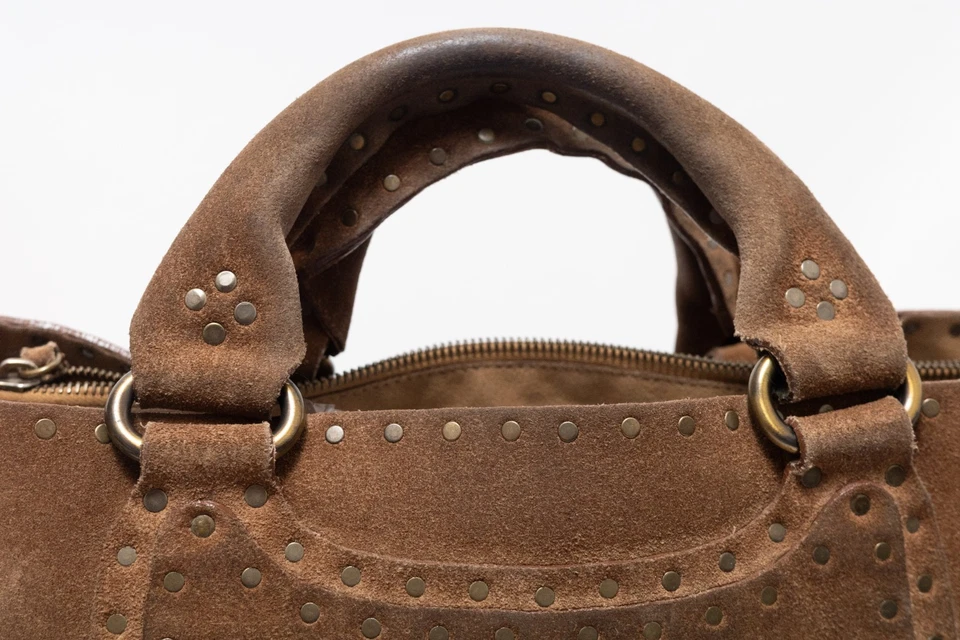 CELINE Bolso de Mano Bolso Boogie Marrón Gamuza Auténtico de JAPÓN Foto 4 de 4