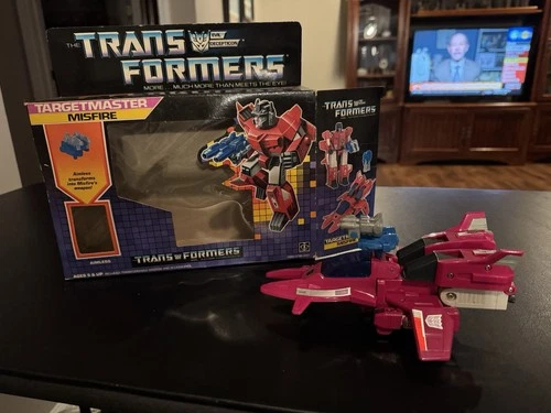Vintage 1987 Transformers G1 MISFIRE Targetmaster Complete figure/Box Decepticon