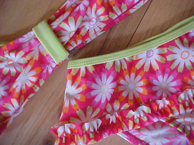 NWT 2 B REAL DAISY RUFFLED 2 PC BIKINI Sz 2 TODDLER GIRL - Image 2 of 2