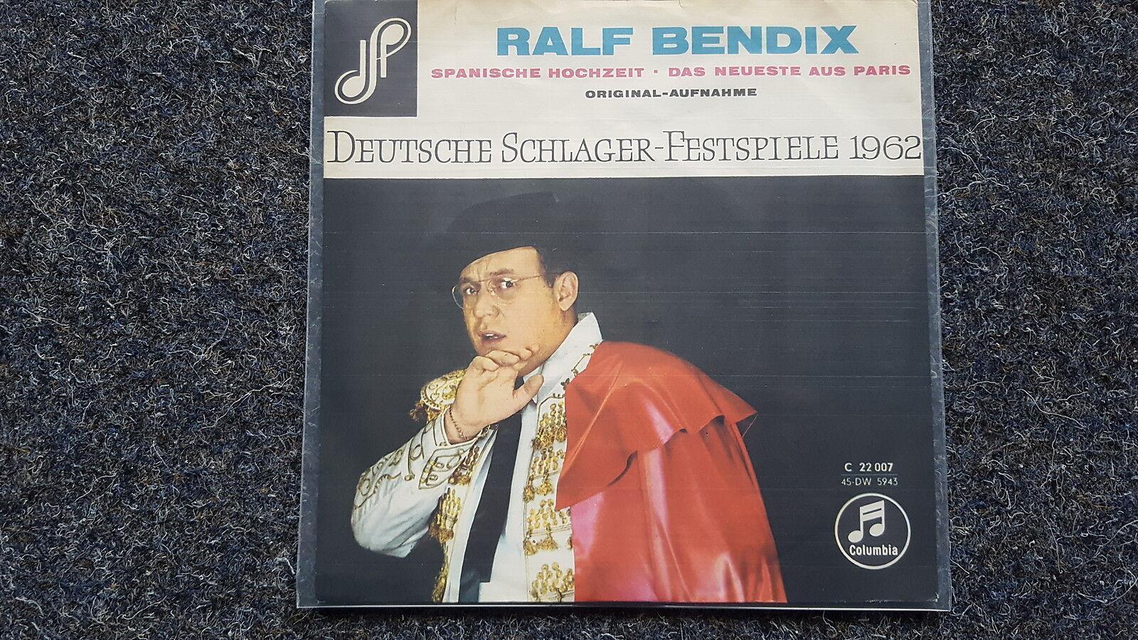 7"" Single Vinyl Ralf Bendix - Spanische Hochzeit